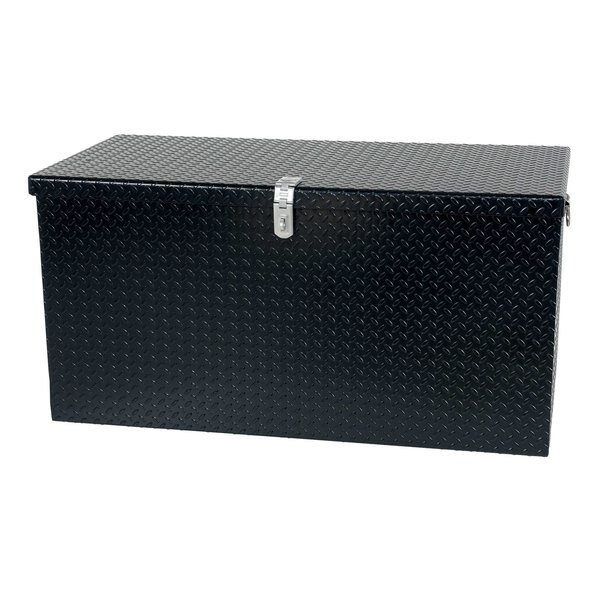 Tread Plate Toolbox, Black, 61 in W x 26 in D x 25 in H, Vestil, Mfr#: STTB-2460